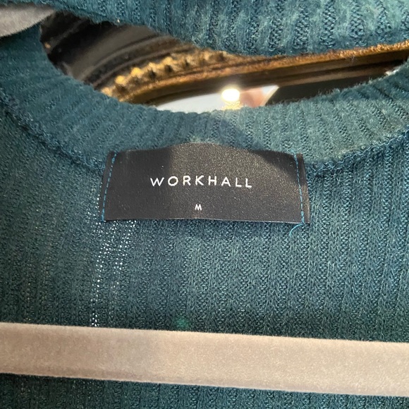 Workhall forest green sweater dress with cutout. - Picture 4 of 4